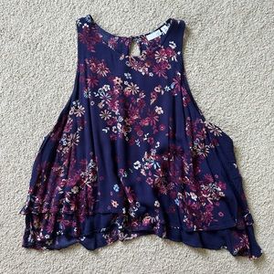 BP Floral Cropped Tank